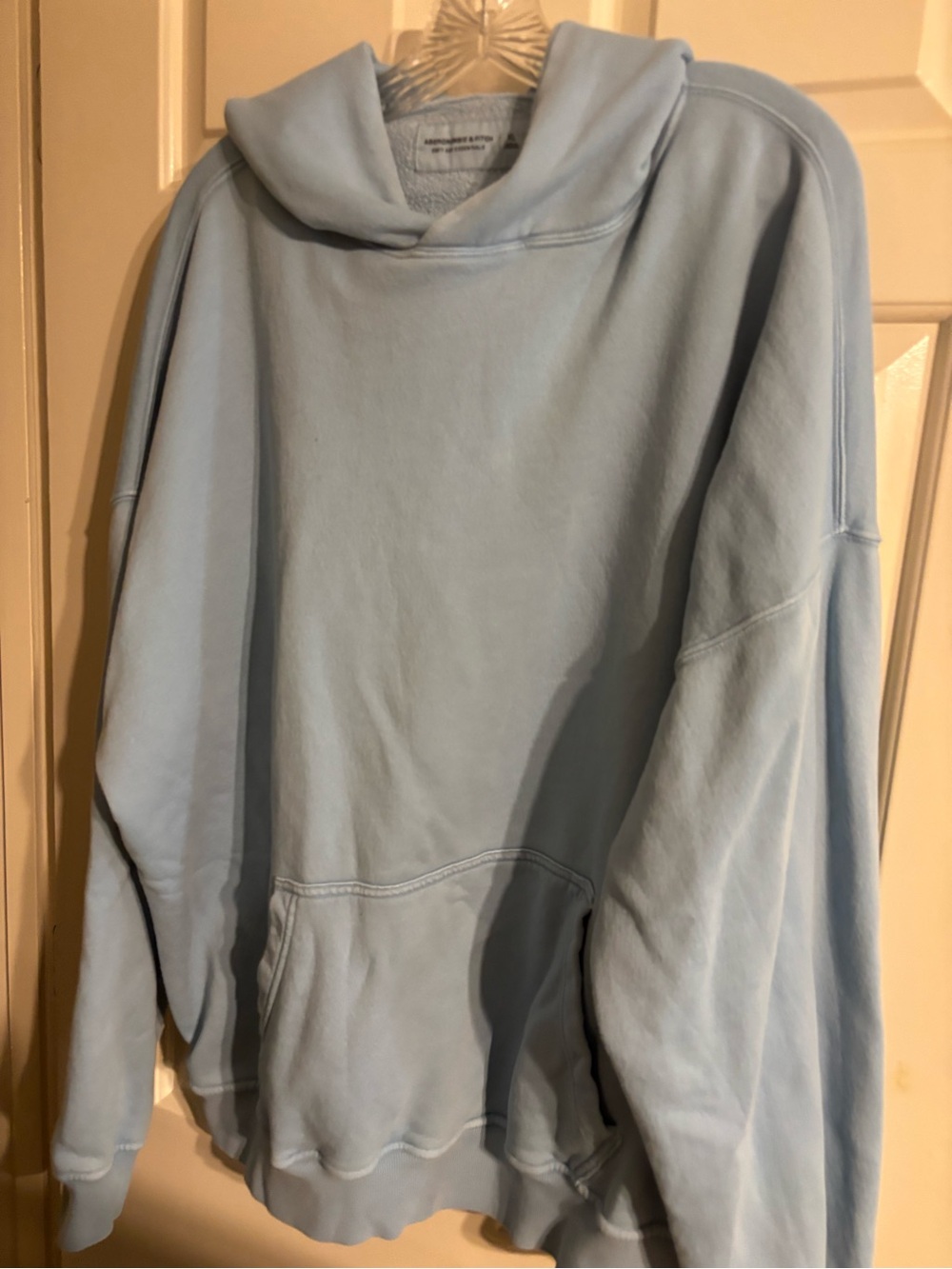 Vintage Abercrombie & Fitch Light Blue Fleece Pullover